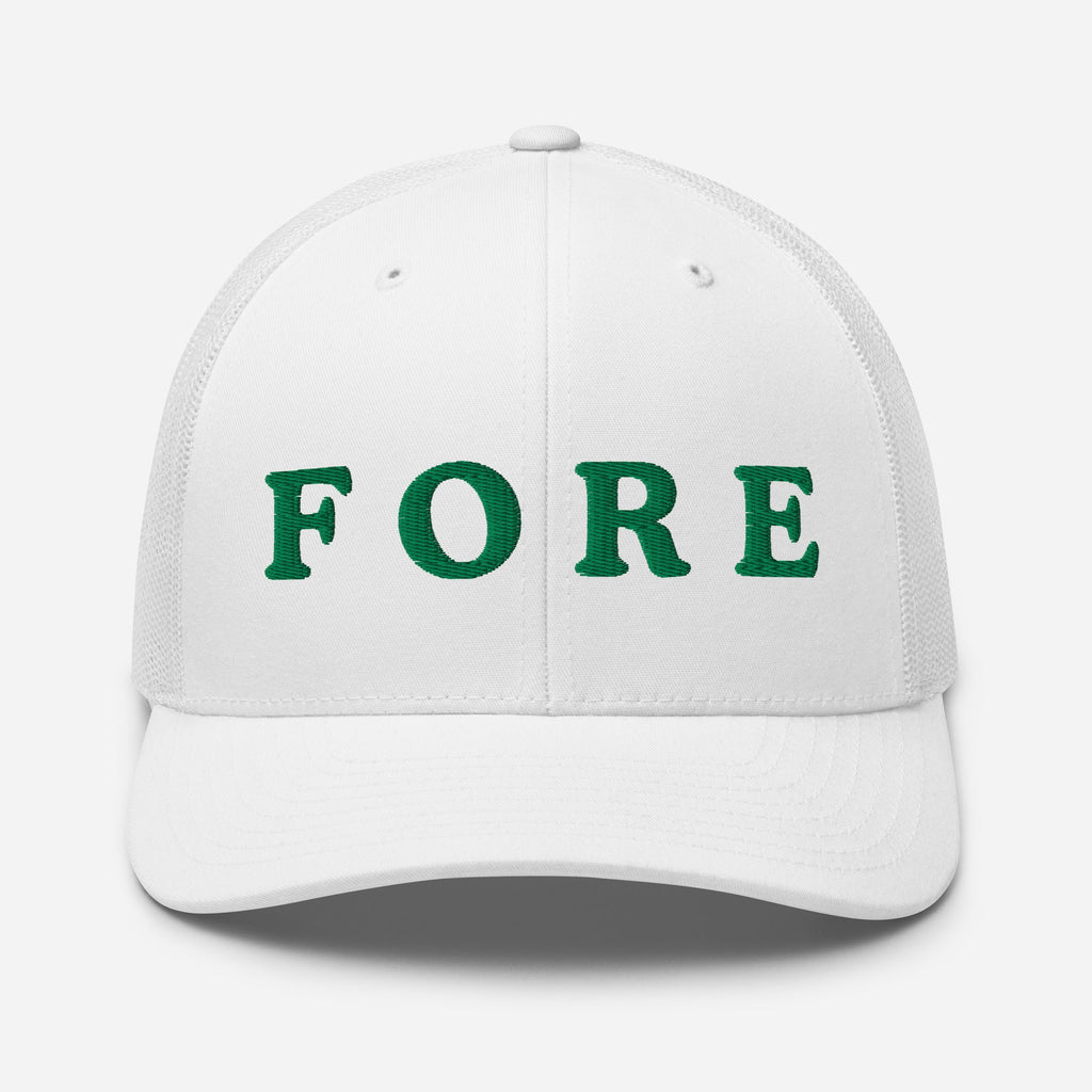 Retro FORE Embroidered Trucker Hat