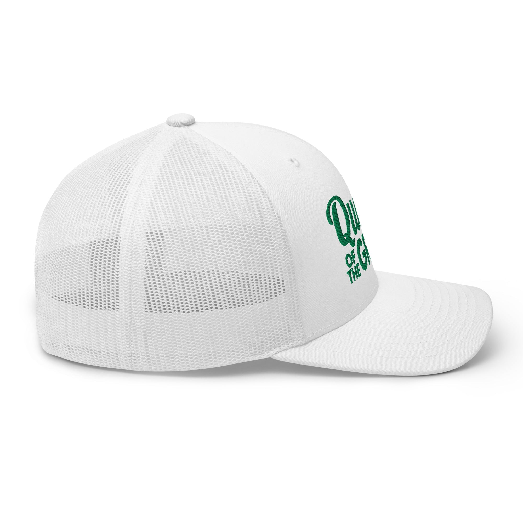 Queen of the Green Trucker Hat, Embroidered Golf Hat for Women