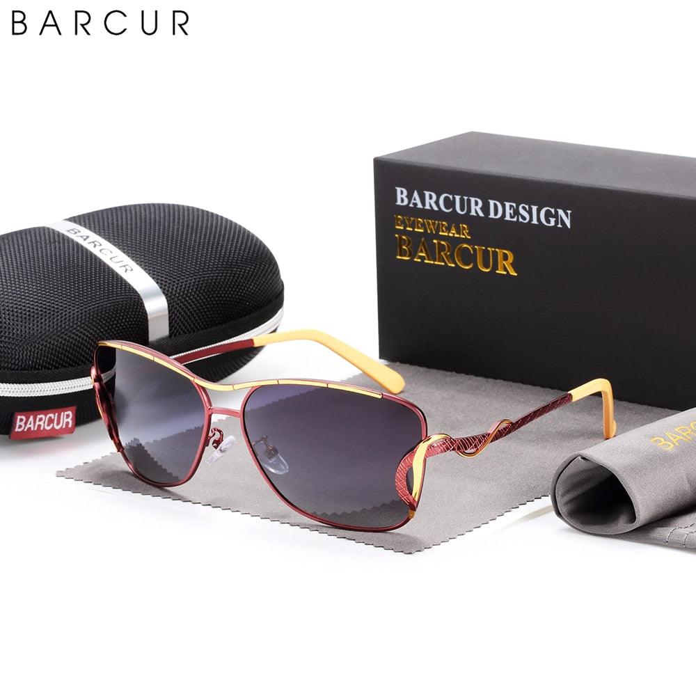 Luxury oversized square aviator sunglasses for women in gold, maroon, and black