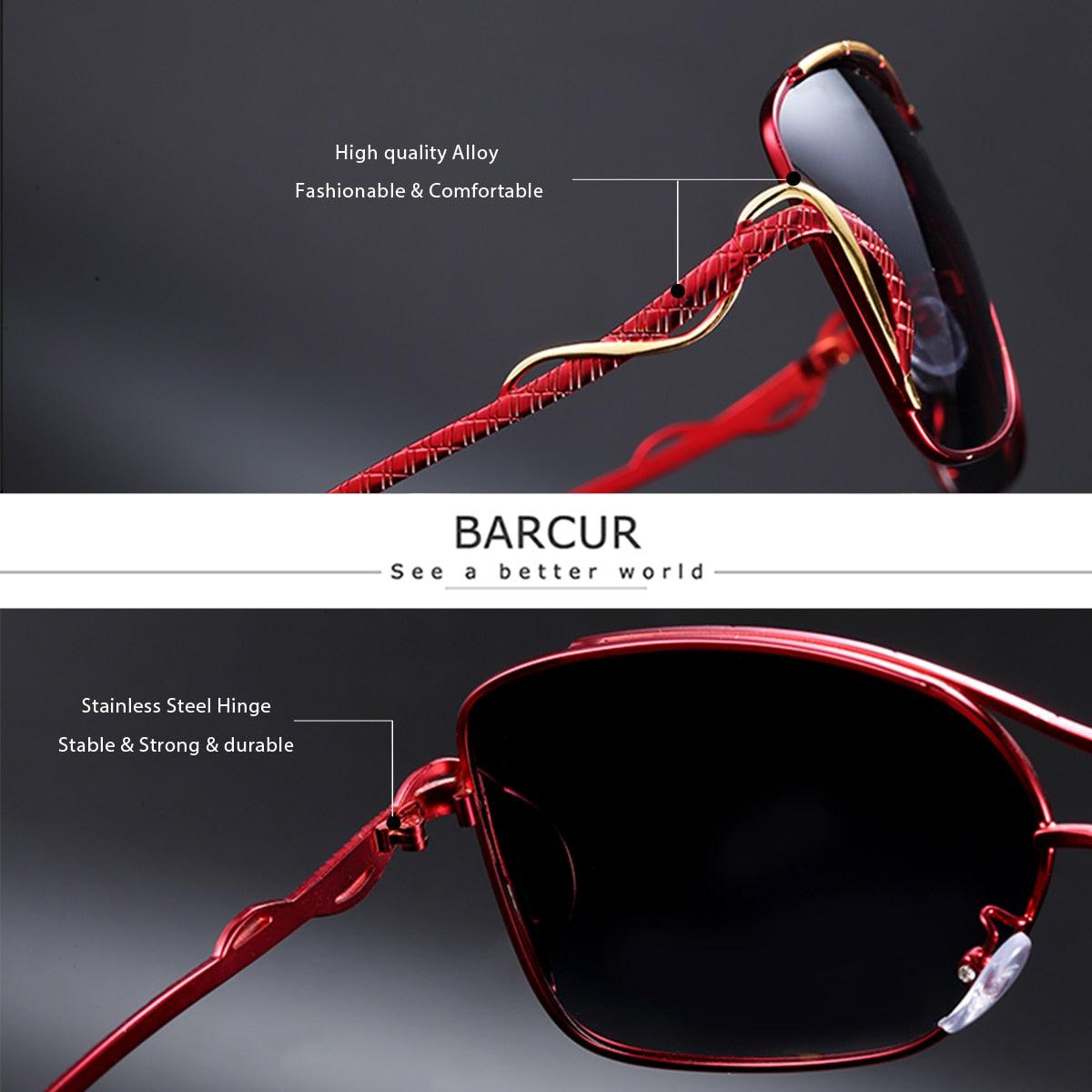 Oversized Square Aviator Sunglasses Luxury Women's Eyewear