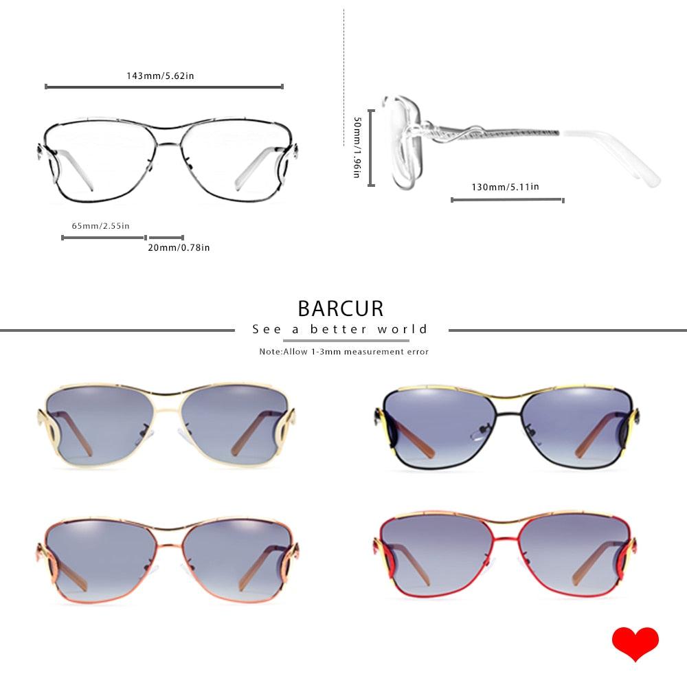 Oversized Square Aviator Sunglasses Luxury Women's Eyewear