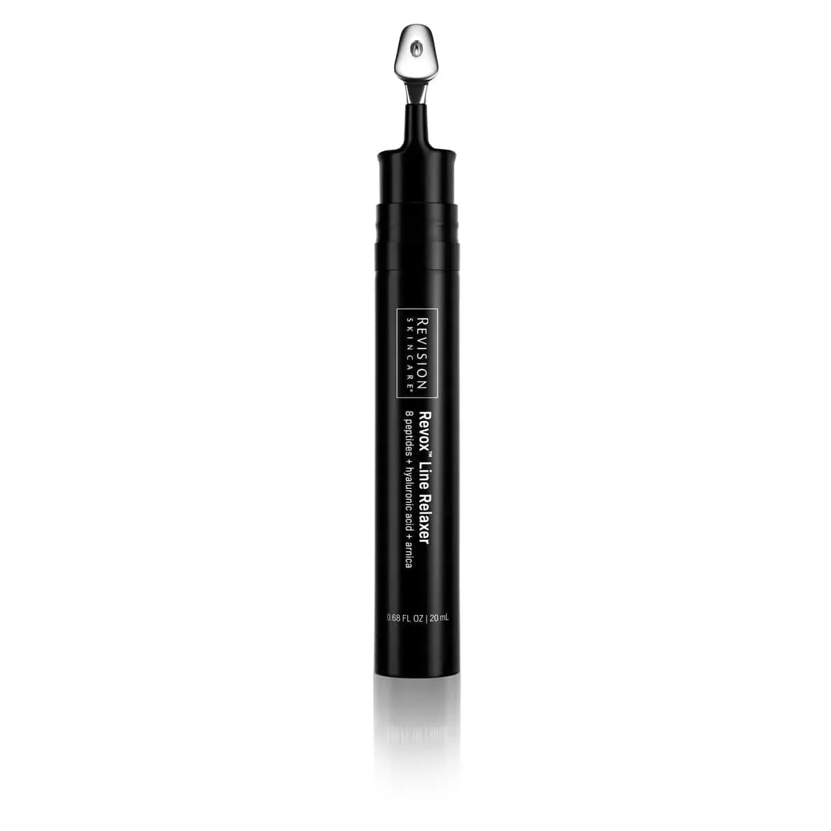 Revision Skincare Revox Line Relaxer serum in clinical black and silver bottle