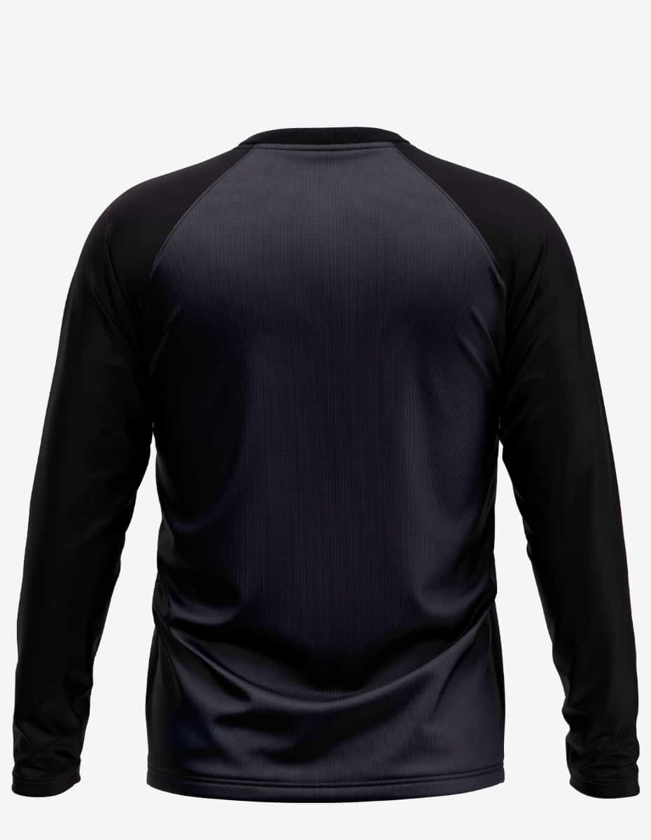 Three-Quarter Sleeve Raglan Baseball Shirt with Scalloped Hem - Image 4