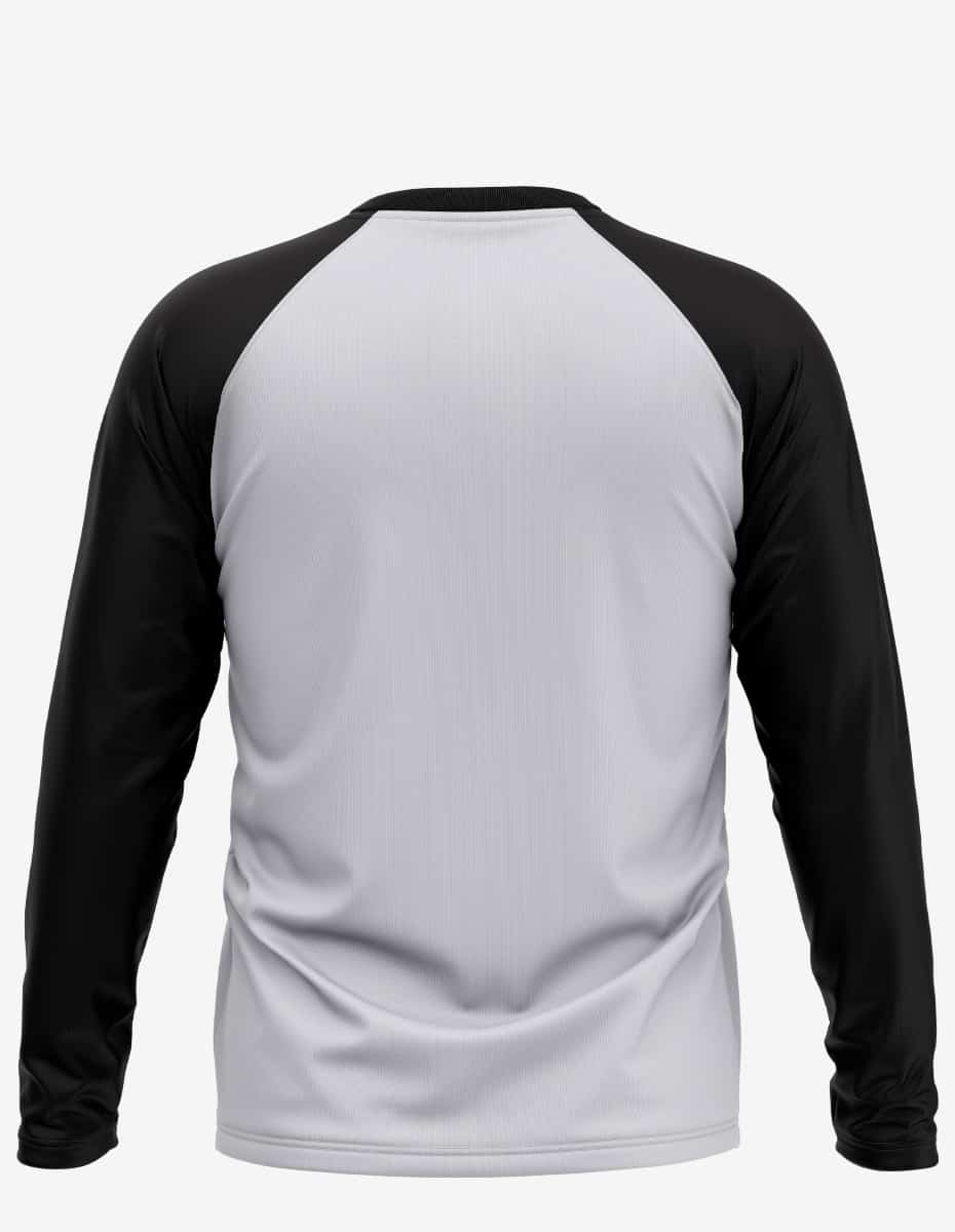 Three-Quarter Sleeve Raglan Baseball Shirt with Scalloped Hem - Image 10