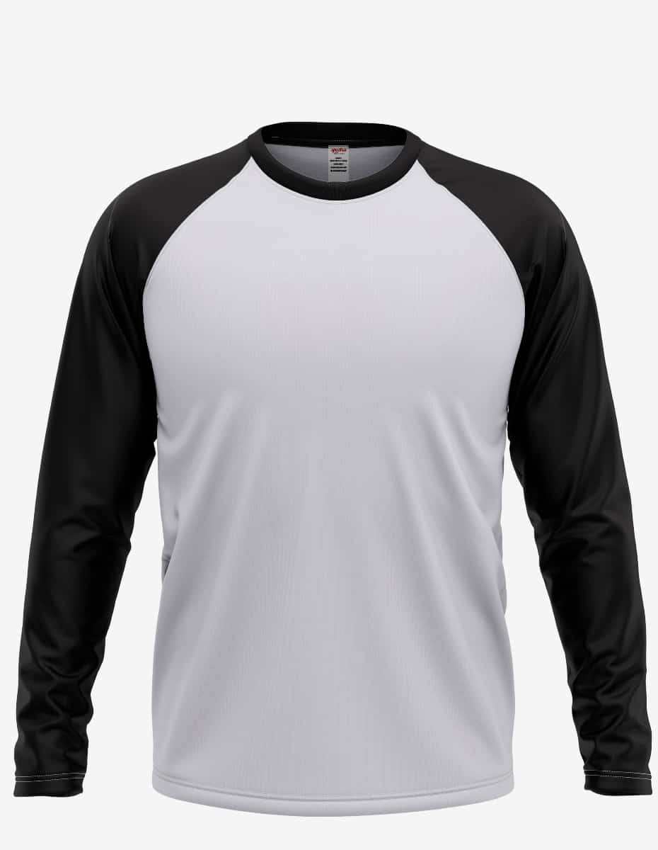 Three-Quarter Sleeve Raglan Baseball Shirt with Scalloped Hem - Image 9