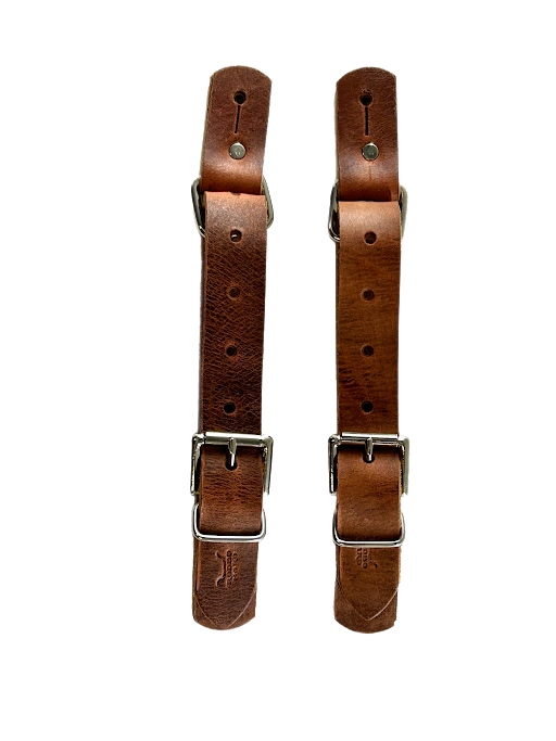 Bull Riding Spur Straps – Rough Stock Latigo Leather Spur Straps