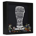 Rhode Island Beer Typography Shadow Box