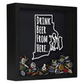 Rhode Island Drink Beer From Here Beer Cap Shadow Box