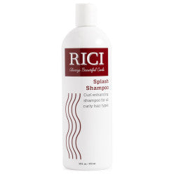 Bottle of RICI Splash Moisturizing Shampoo for curly hair care