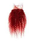 4x4 bohemian red lace closure made from premium virgin remy human hair