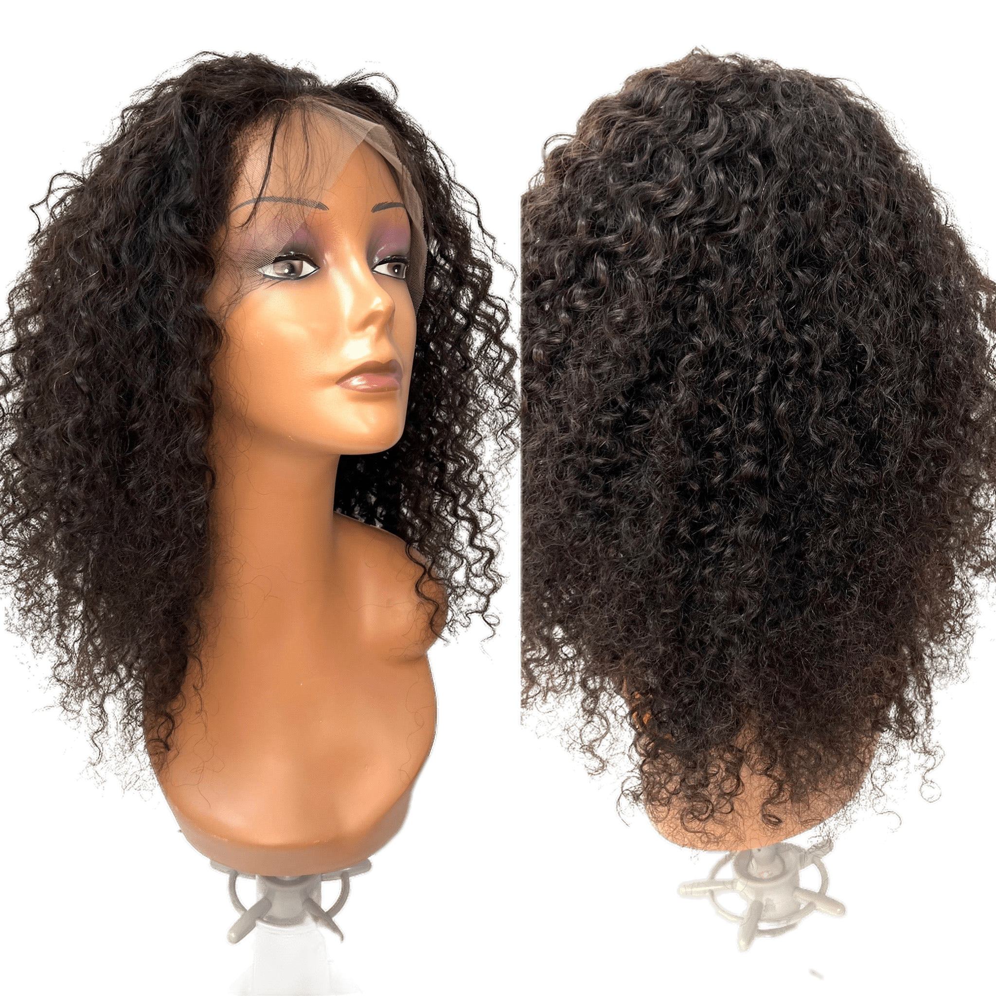 Bohemian Front Lace Wig Natural Black 100% Virgin Remy Human Hair