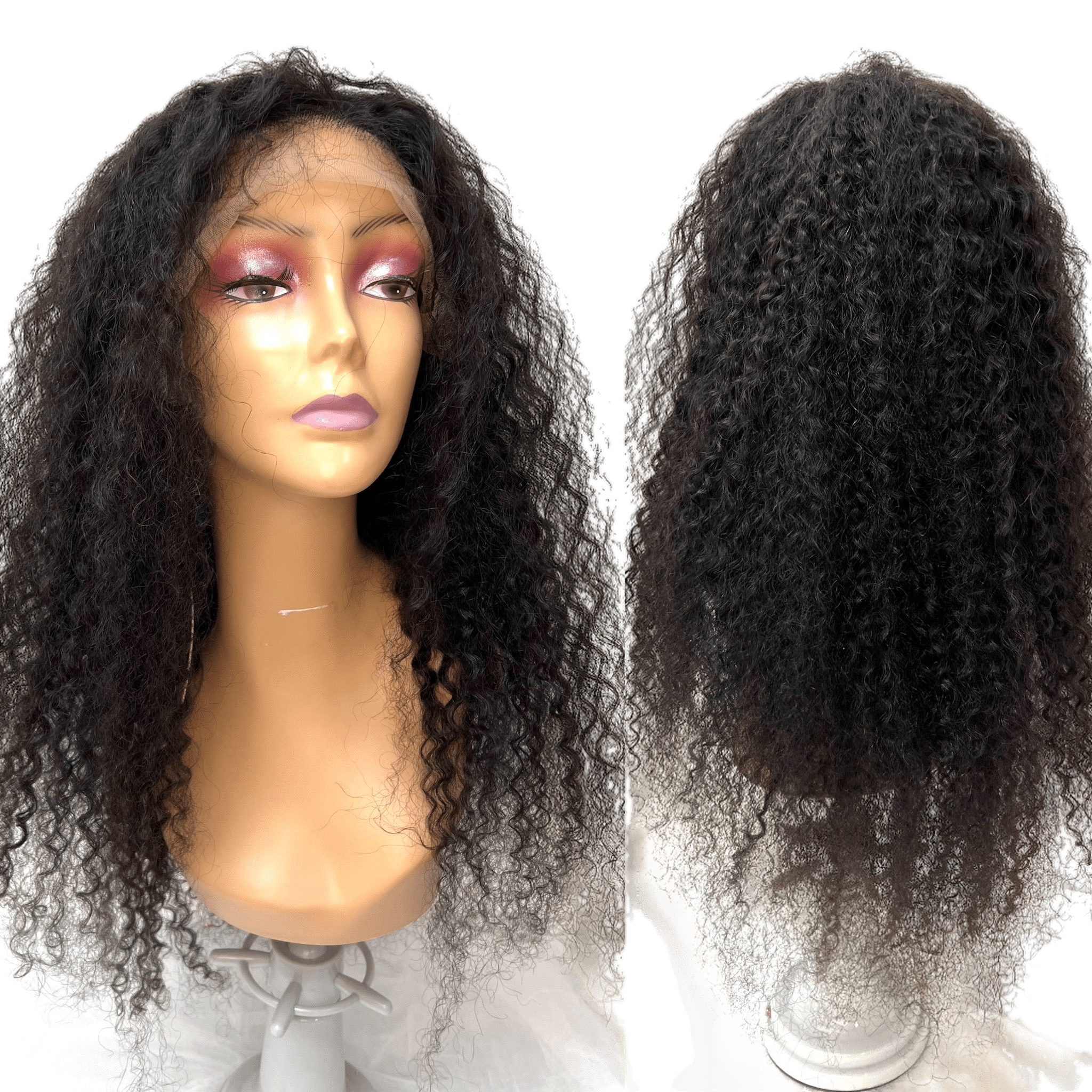 Bohemian Front Lace Wig Natural Black 100% Virgin Remy Human Hair
