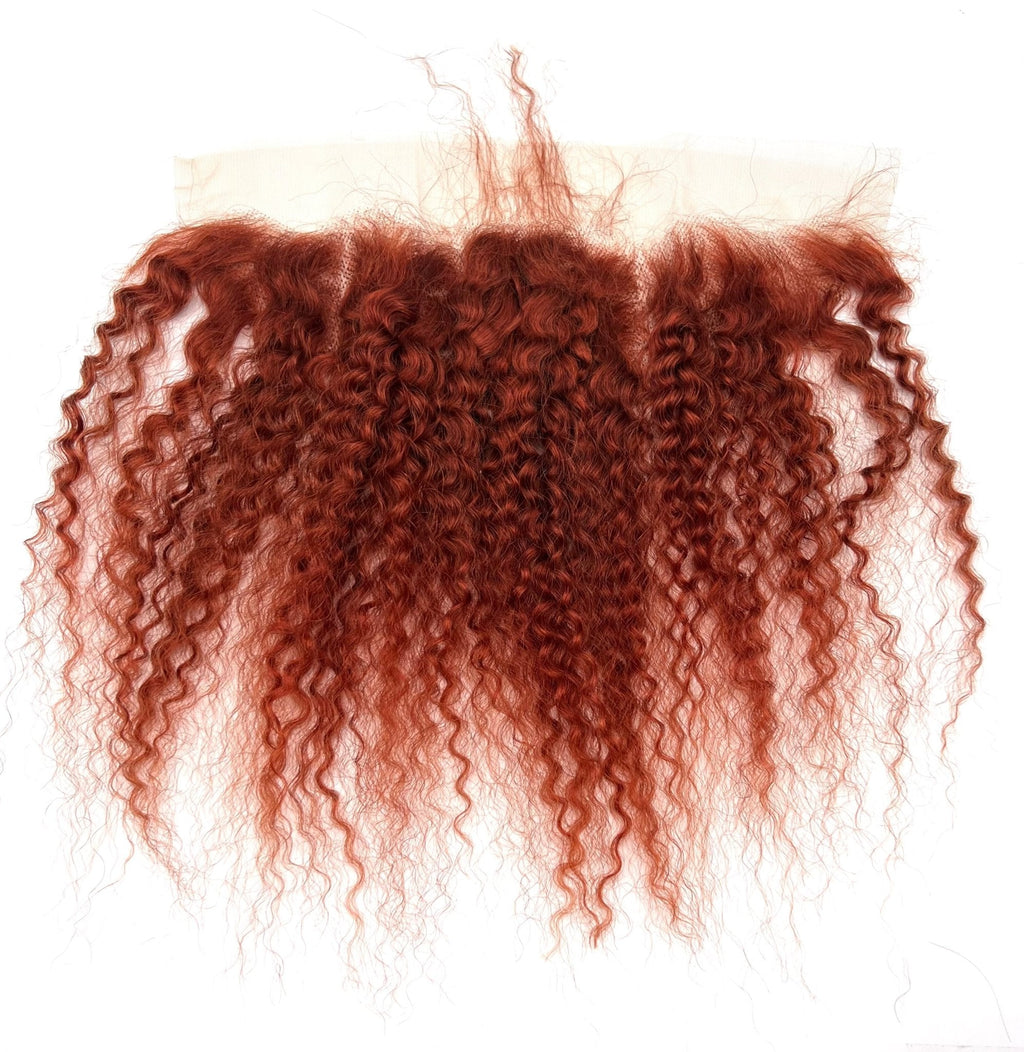 RIO Bohemian 13x4 ginger ear-to-ear frontal made from 100% Virgin Remy Human Hair
