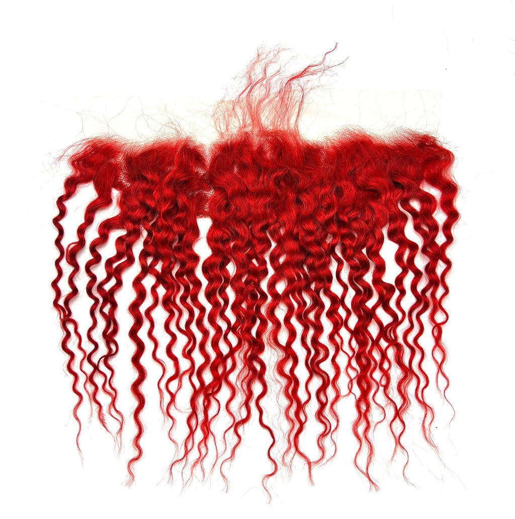 13x4 Bohemian Red Ear to Ear Frontal 100% Remy Human Hair