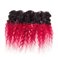 Bohemian style 13x4 ear-to-ear hair frontal in wine