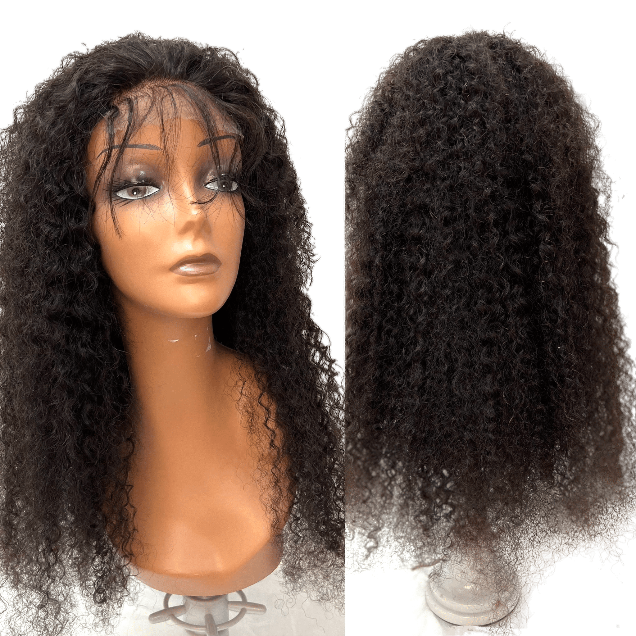 RIO Bohemian Lace Front Wig, 100% Virgin Remy Human Hair, Black