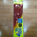 Rio 12-inch straight vibrant red 4x4 human hair closure on a display head