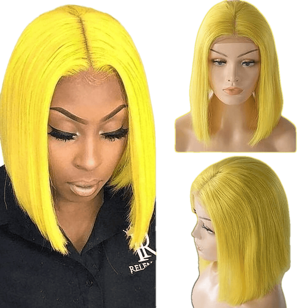 Straight RIO Lace Front U-Part Bob Wig made of 100% Virgin Remy Human Hair
