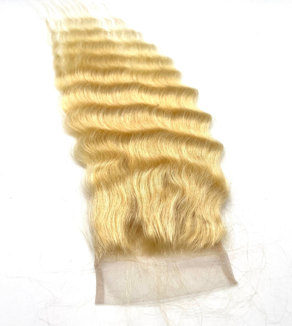10A Grade Malaysian Ukraine 4x4 Lace Closure Natural Color