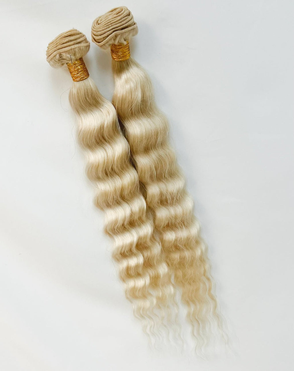 RIO Malaysian Ukrainian Human Hair Bundle Platinum Blonde 24-26"
