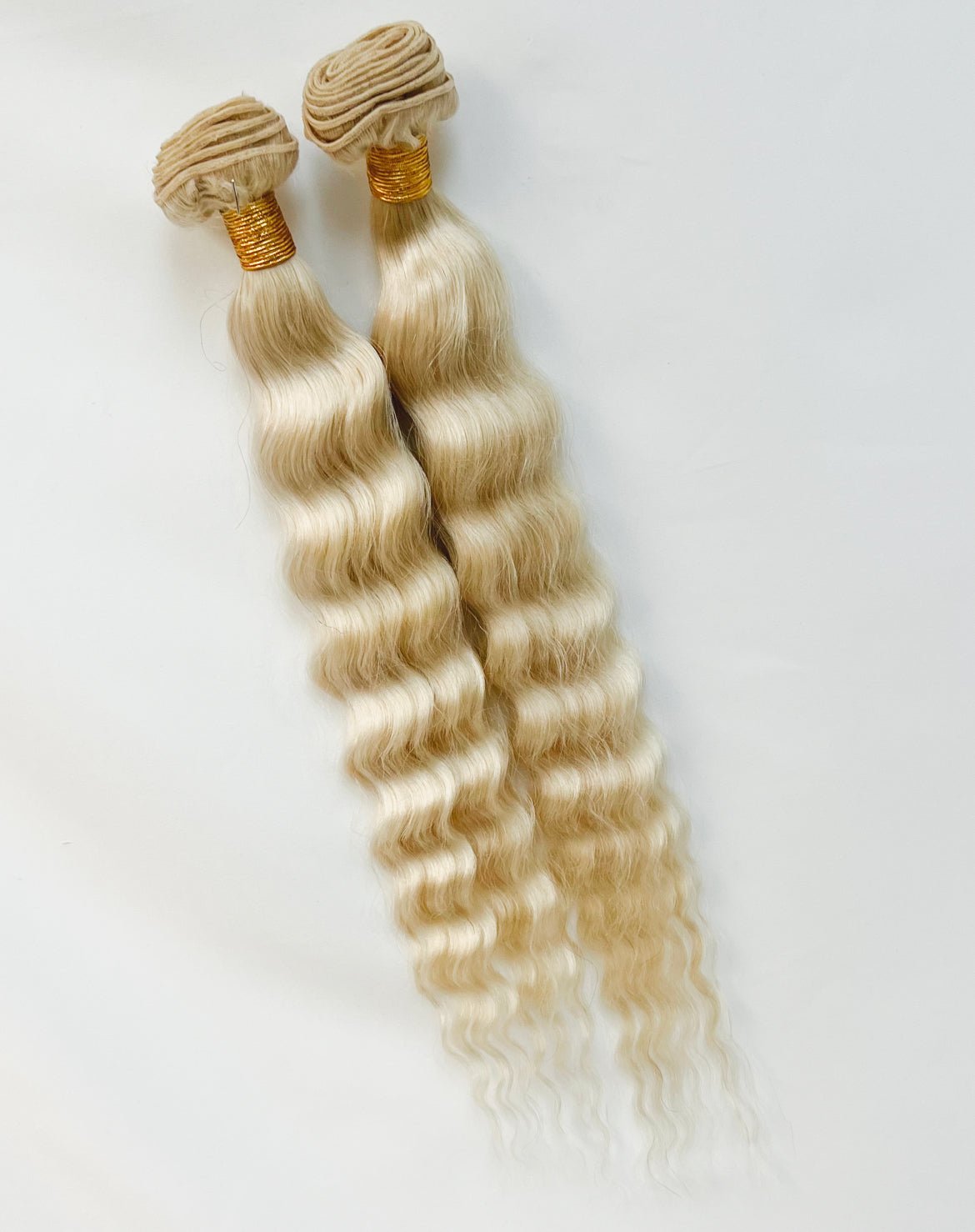 RIO Malaysian Ukrainian Human Hair Bundle Platinum Blonde 24-26"
