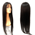 10A Grade Raw Human Hair 4x4 Lace Wig - Natural Black