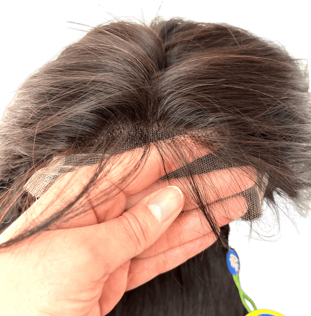 10A Grade Raw Human Hair 4x4 Lace Wig - Natural Black