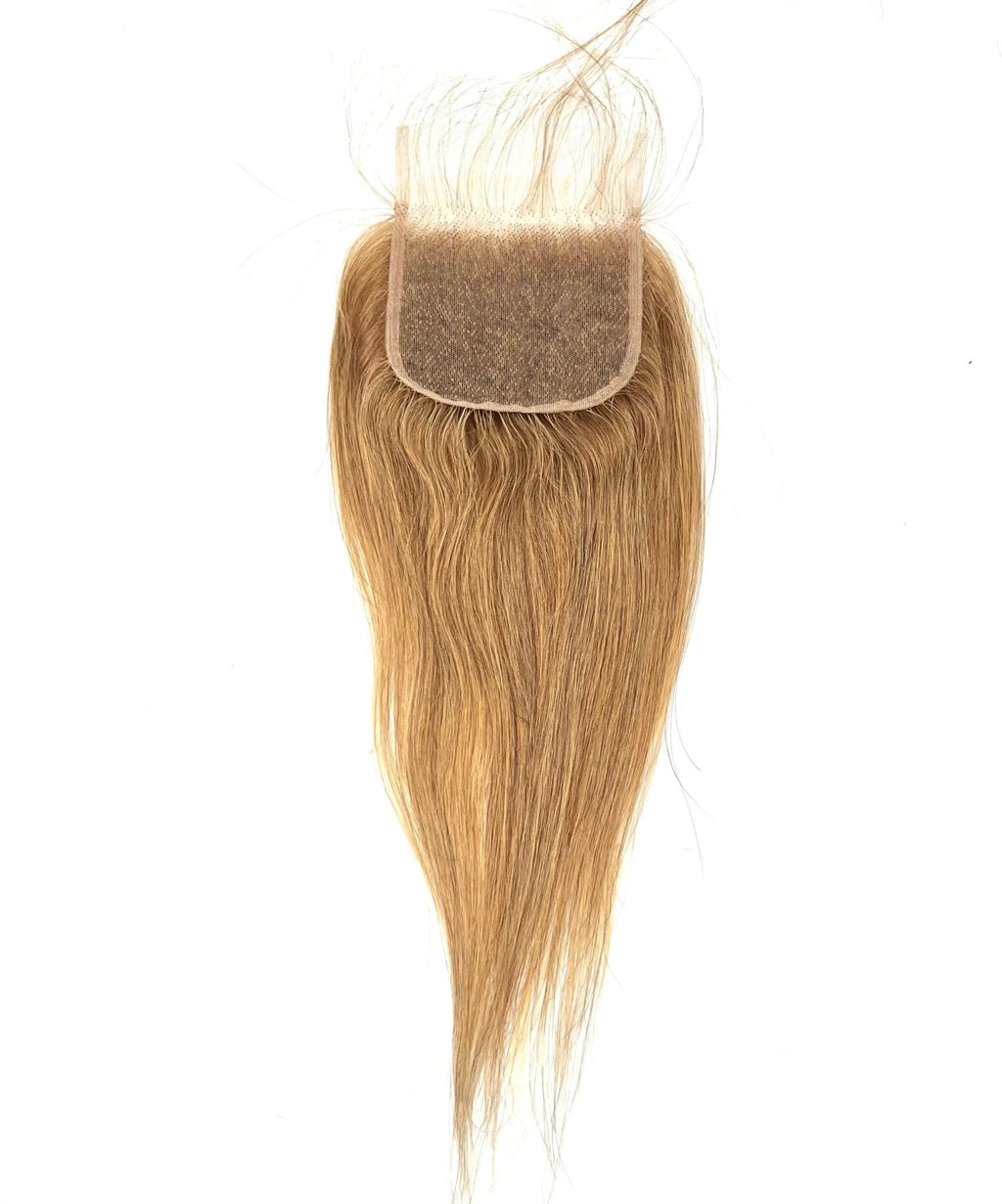 RIO 4x4 Straight Lace Closure in Color 27 made from 100% Virgin Remy Human Hair
