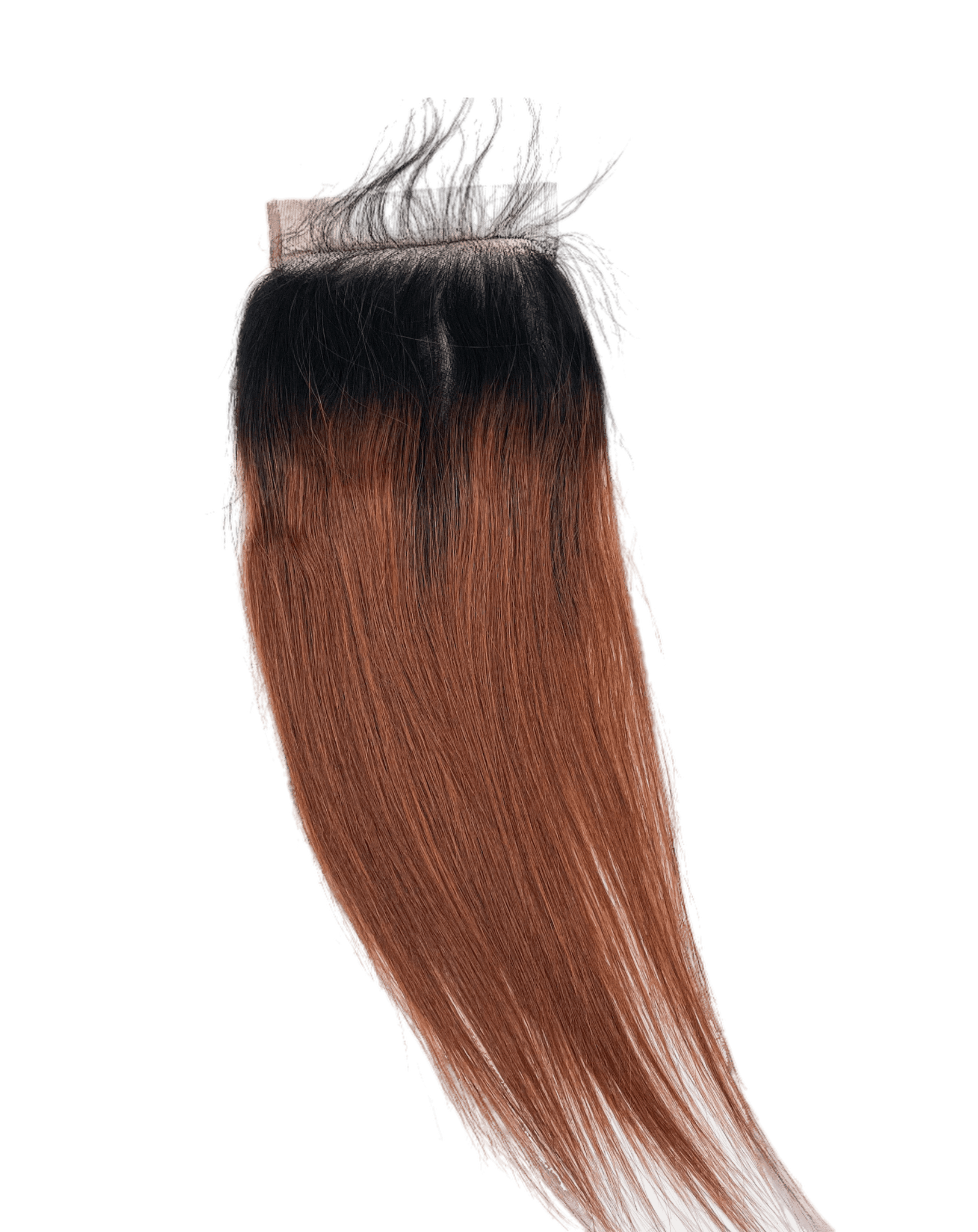 5x5 Honey Brown Straight Human Hair Lace Closure