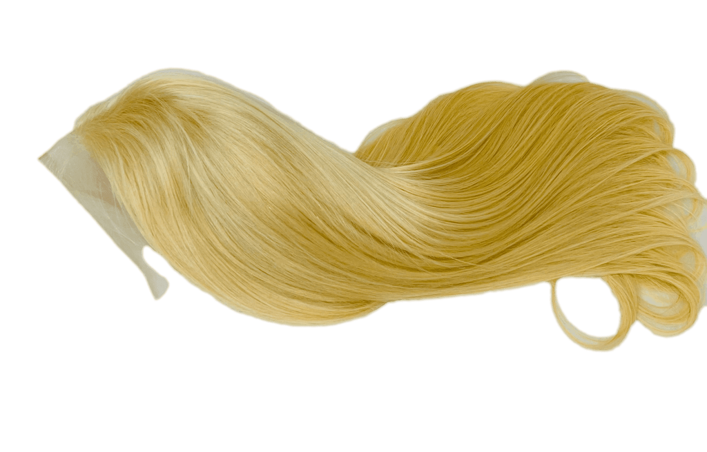 Ukrainian Straight Human Hair Front Lace Wig in Blonde