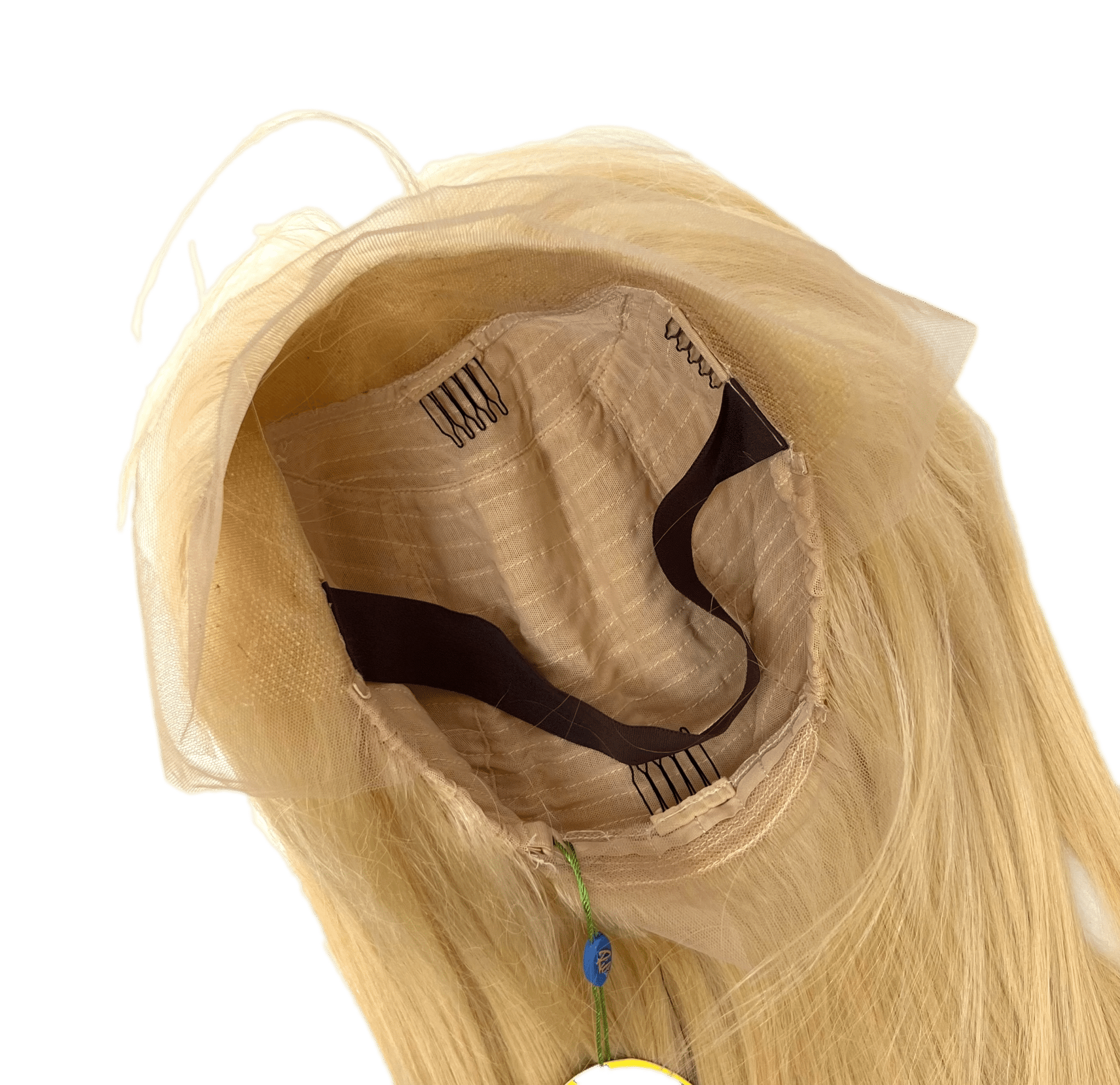 Ukrainian Straight Human Hair Front Lace Wig in Blonde