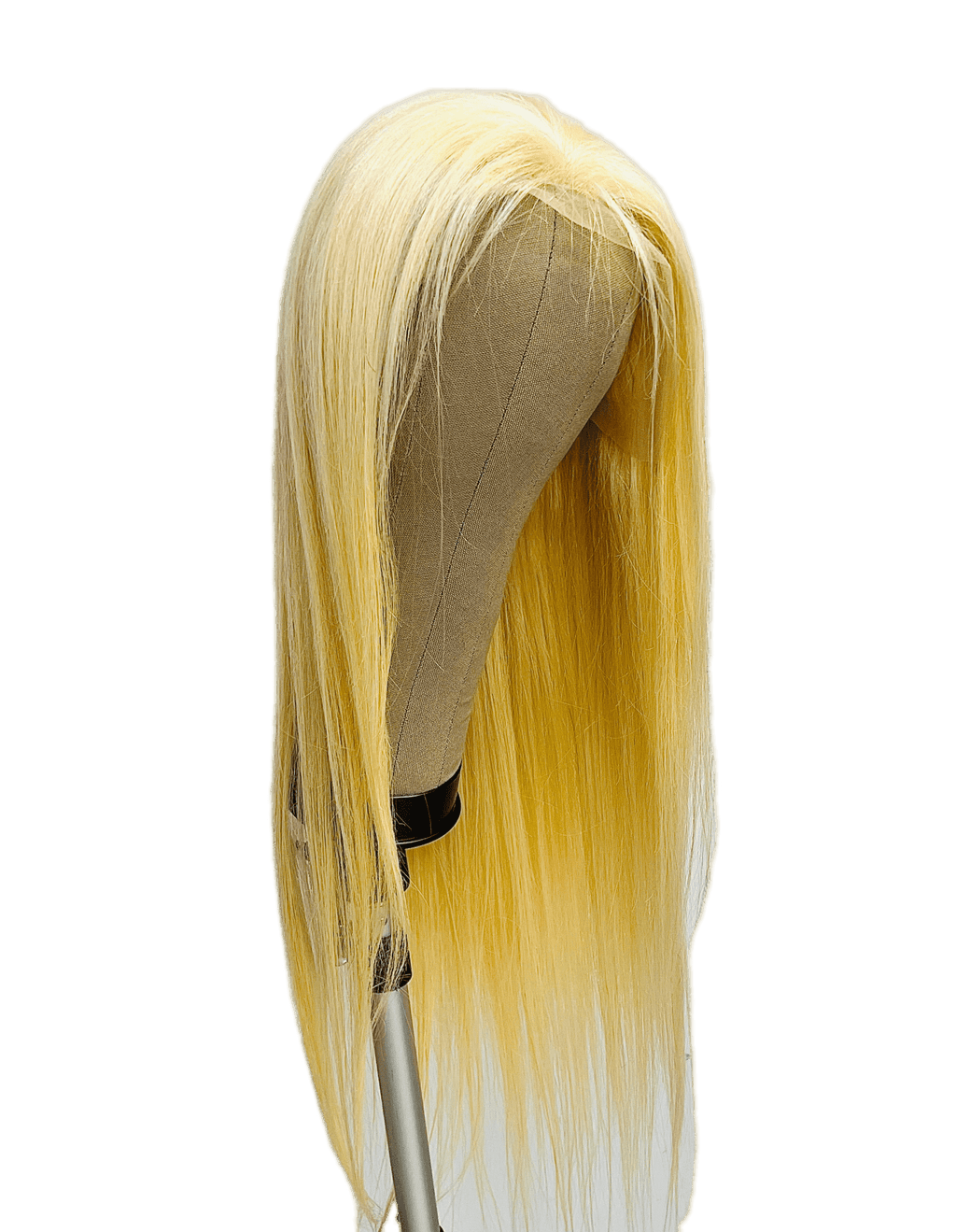 Ukrainian Straight Human Hair Front Lace Wig in Blonde