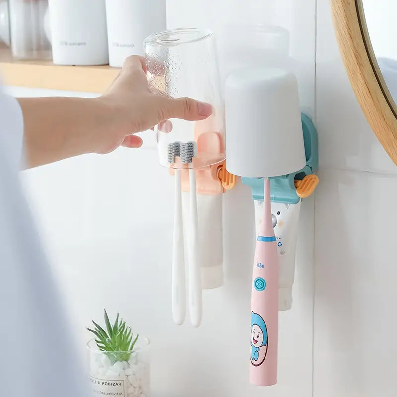 Multifunctional Wall-Mounted Toothpaste Dispenser