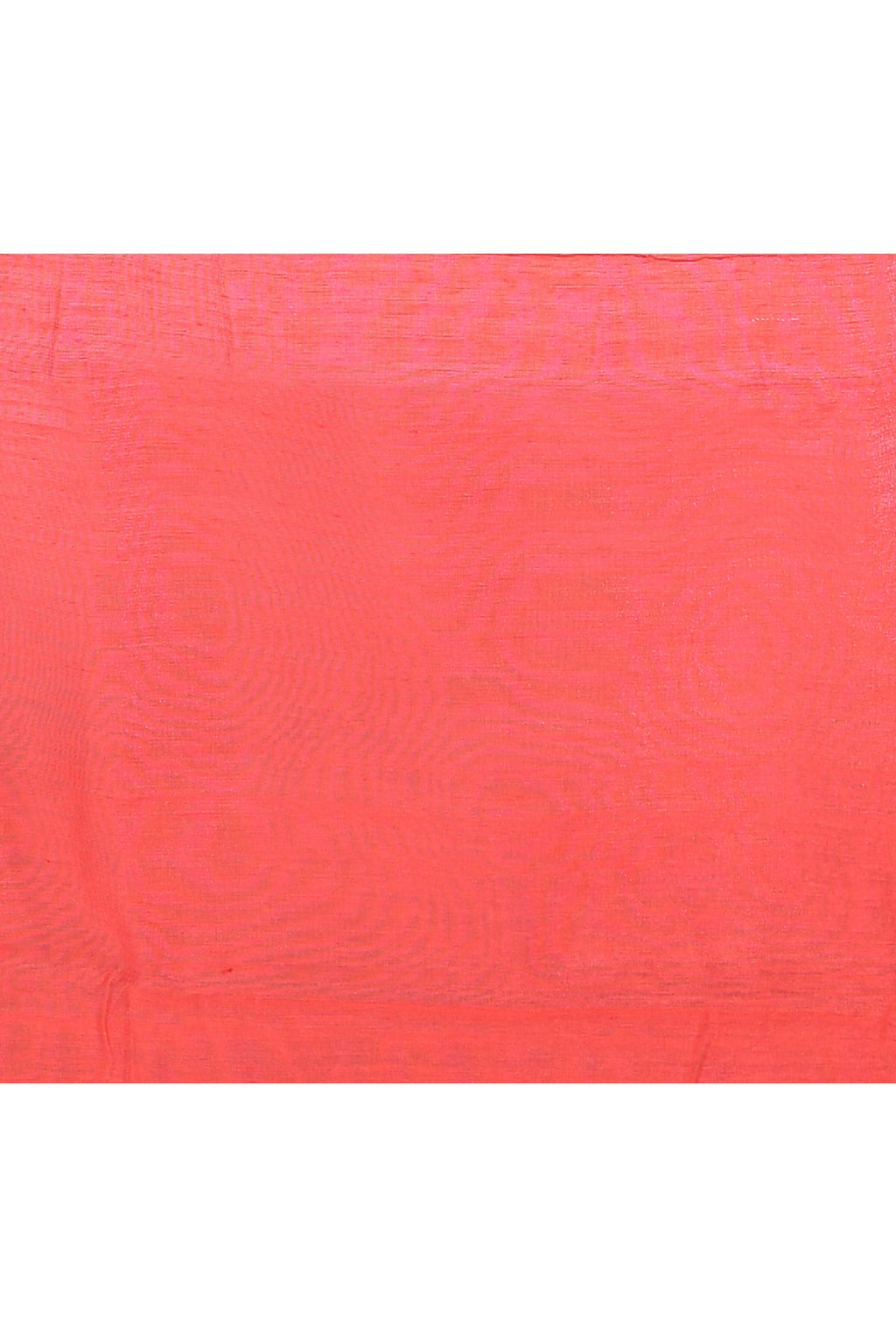 Women's Red Embellished Cotton Blend Jamdani Saree