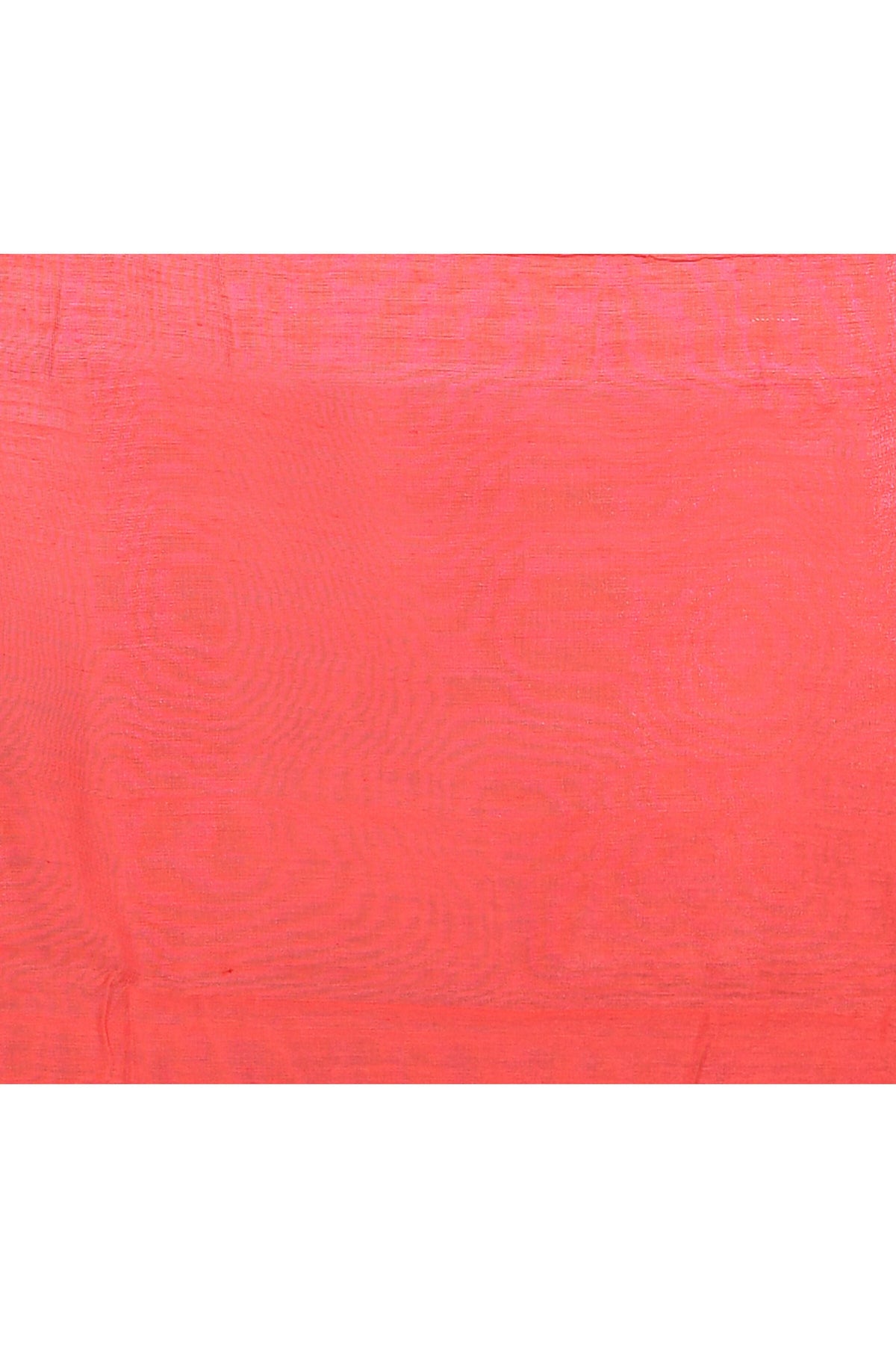 Women's Red Embellished Cotton Blend Jamdani Saree