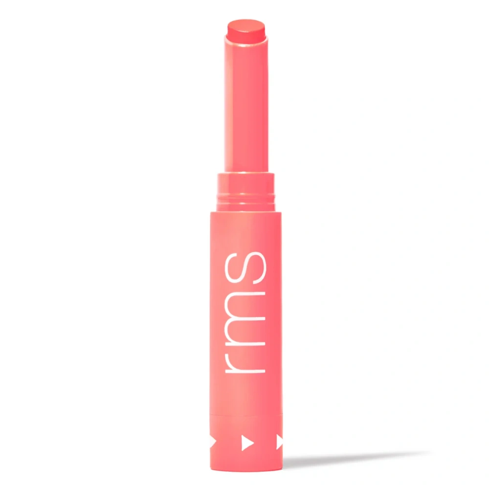 Close up of RMS Beauty Legendary Serum Lipstick showing velvety satin texture and vibrant pigment
