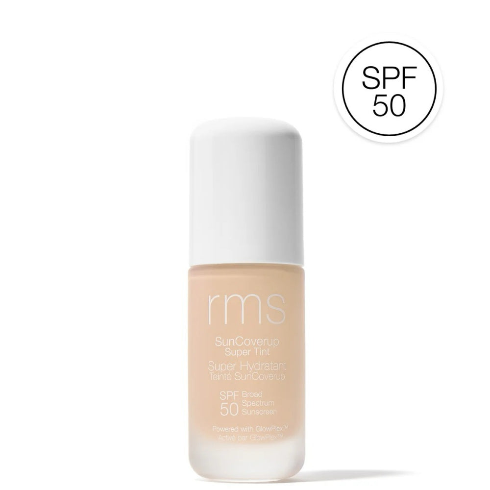 RMS Beauty SunCoverup Super Tint Broad Spectrum SPF 50 tinted moisturizer bottle