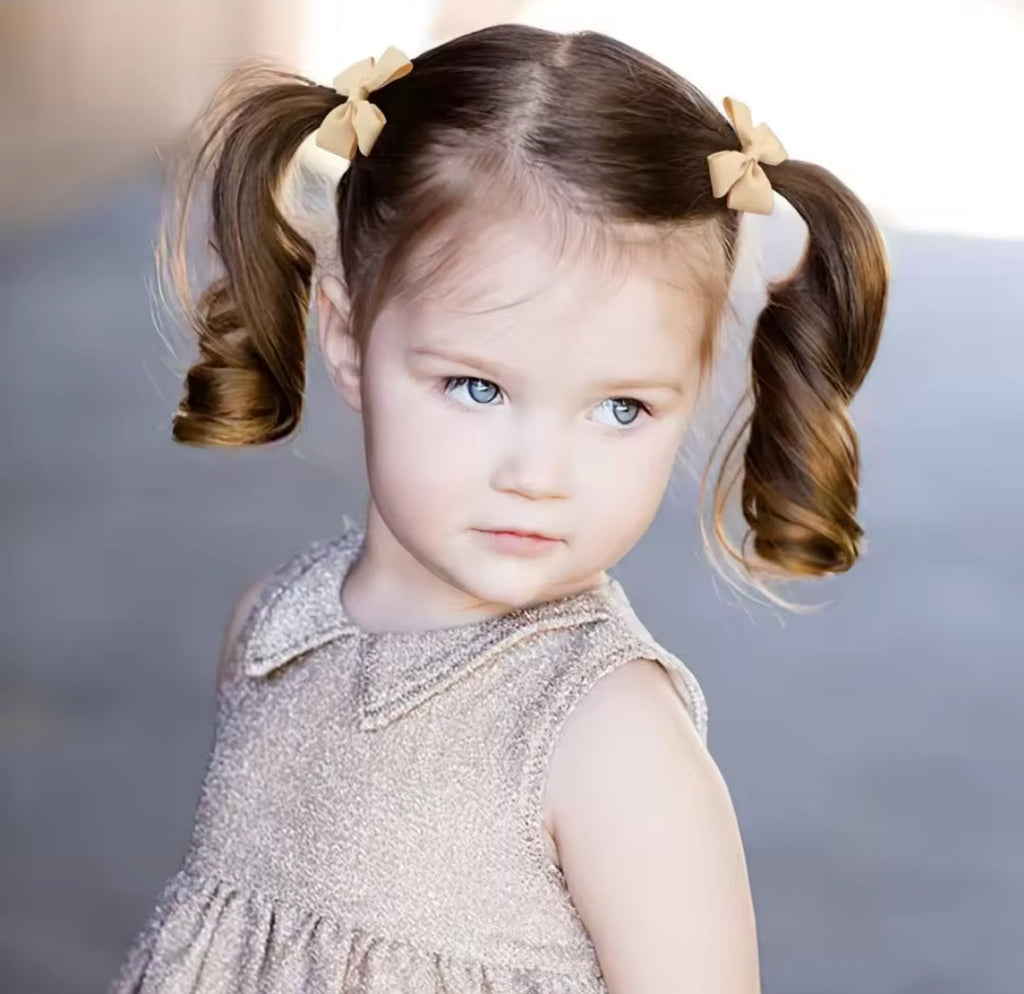 Mini Elastic Hair Bows