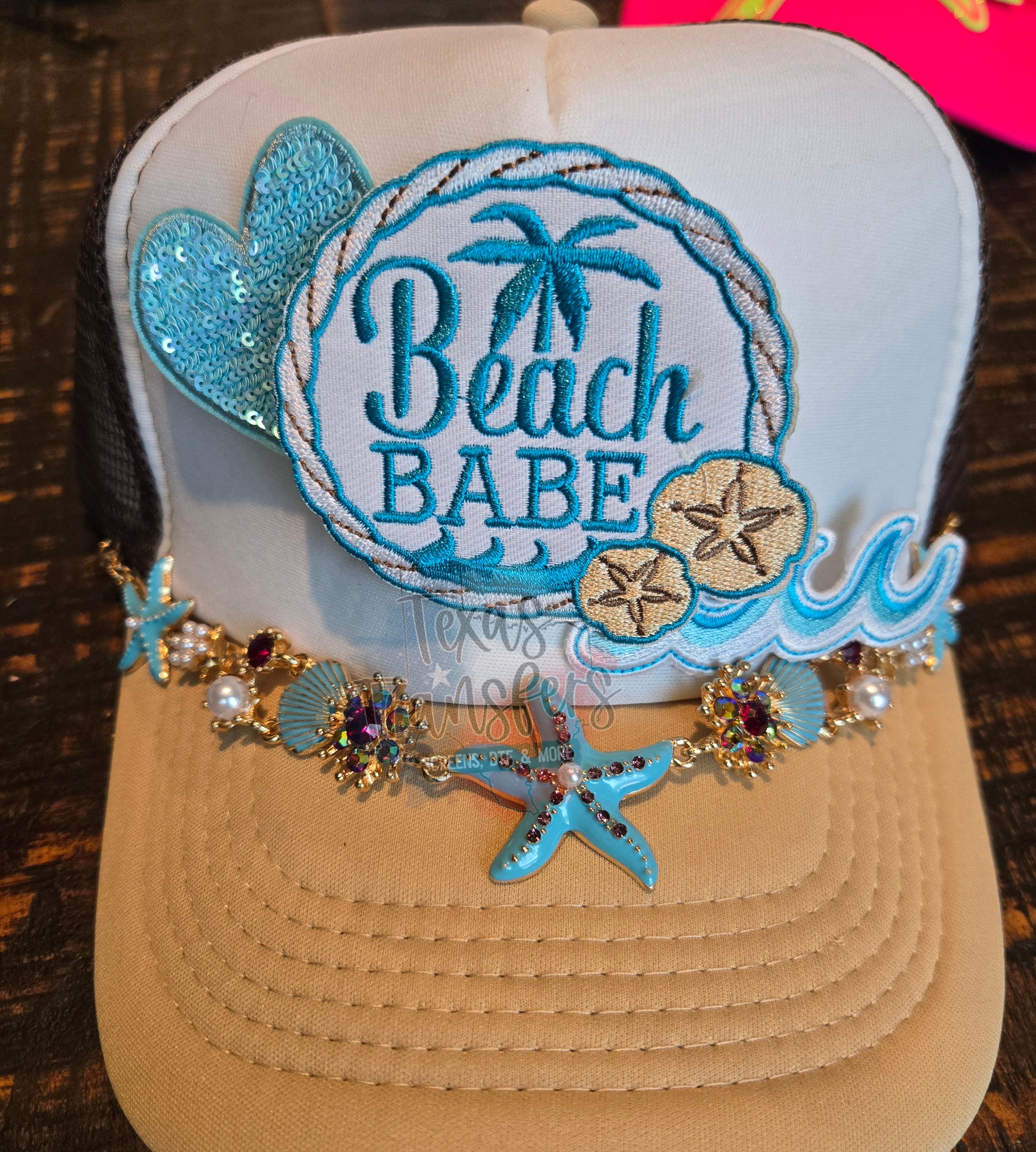 Don't Be Shellfish/Starfish (Turquoise) Hat Chain