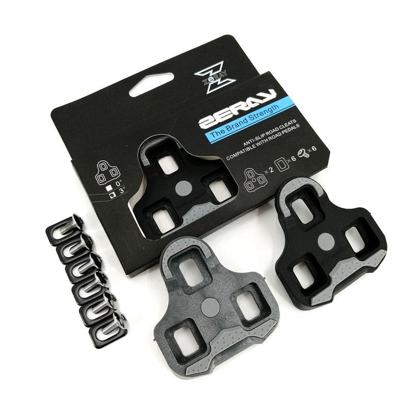 Stevvex road bike cycling cleats with titanium steel screws for pedals