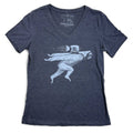 Women's Rocket Sloth V-Neck Graphic Tee
