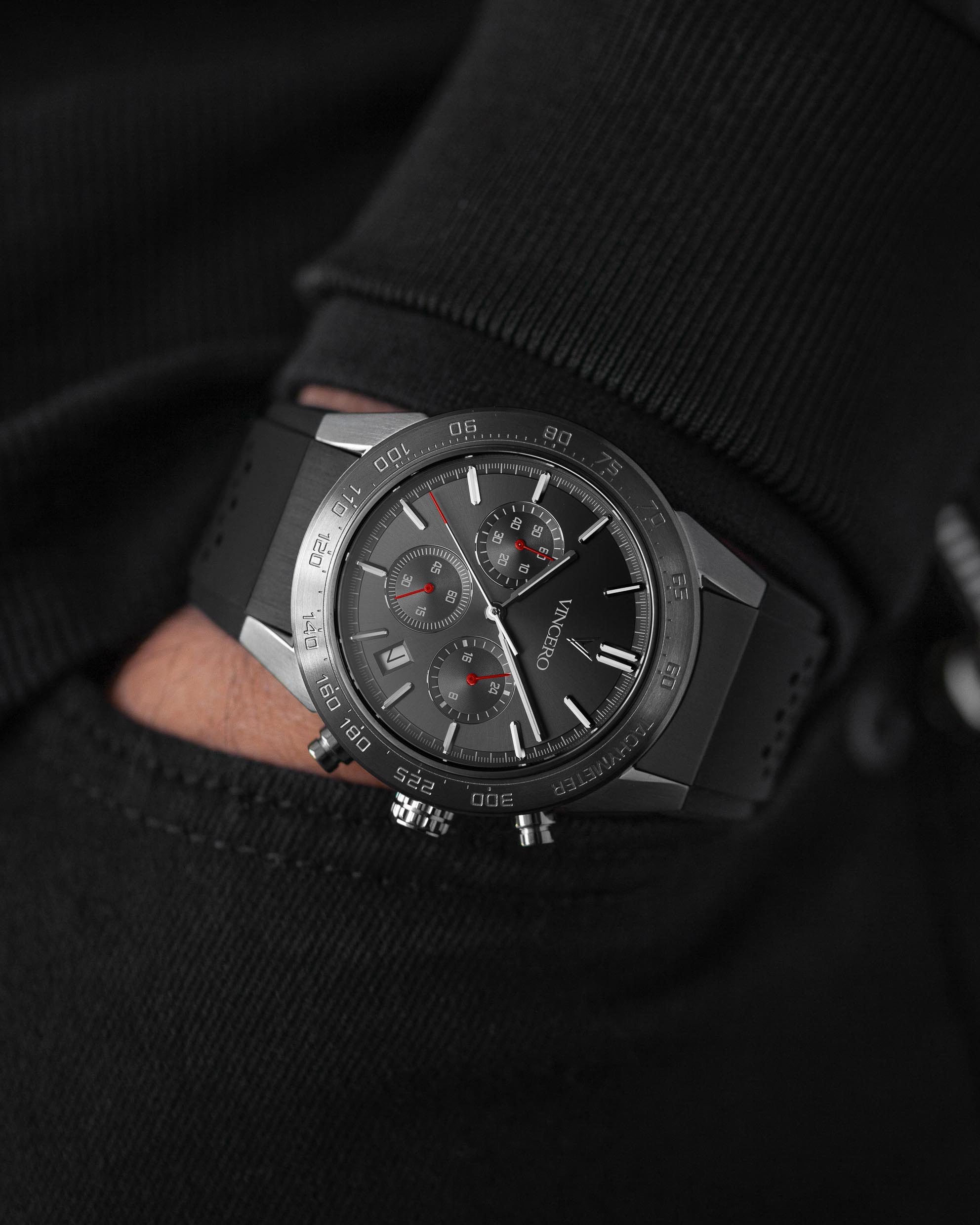 Rogue Bracelet in Gunmetal with Silicone Strap