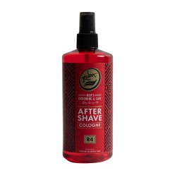 Rolda R4 Aftershave Cologne 14oz bottle in red and black packaging
