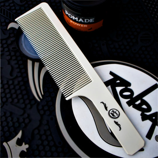 Professional 3-Piece Carbon Fiber Barber Styling Comb Kit - White