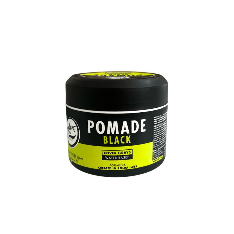 Rolda Black Pomade for grey hair coverage with medium hold and shine