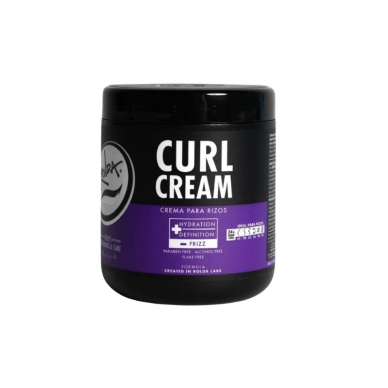 Rolda Curl Cream 17.6oz bottle for wavy and curly hair definition and shine.
