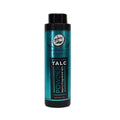 Professional 8.33oz Rolda barber talc powder bottle in teal and black packaging