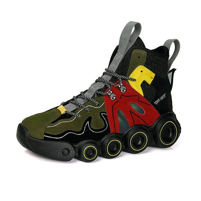 Men's Abstract High-Top Fashion Running Sneakers