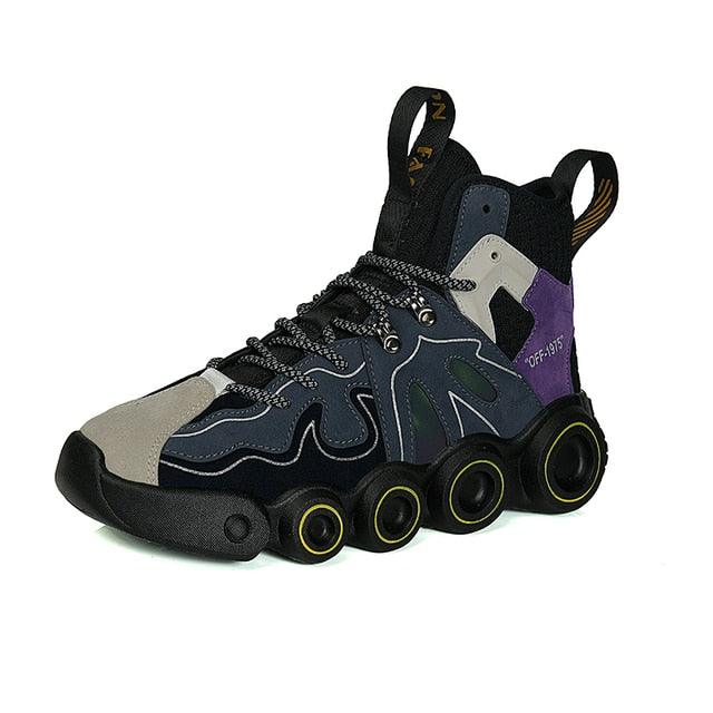Men's Abstract High-Top Fashion Running Sneakers