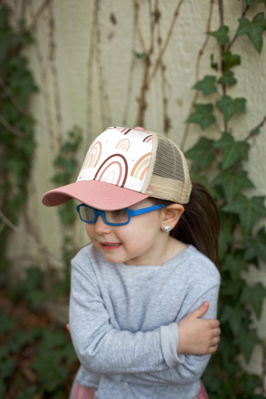 Rose Rainbow Trucker Hat
